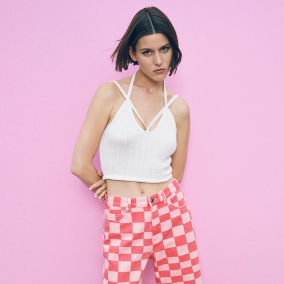 NEW Zara white crop top - Picture 1 of 8
